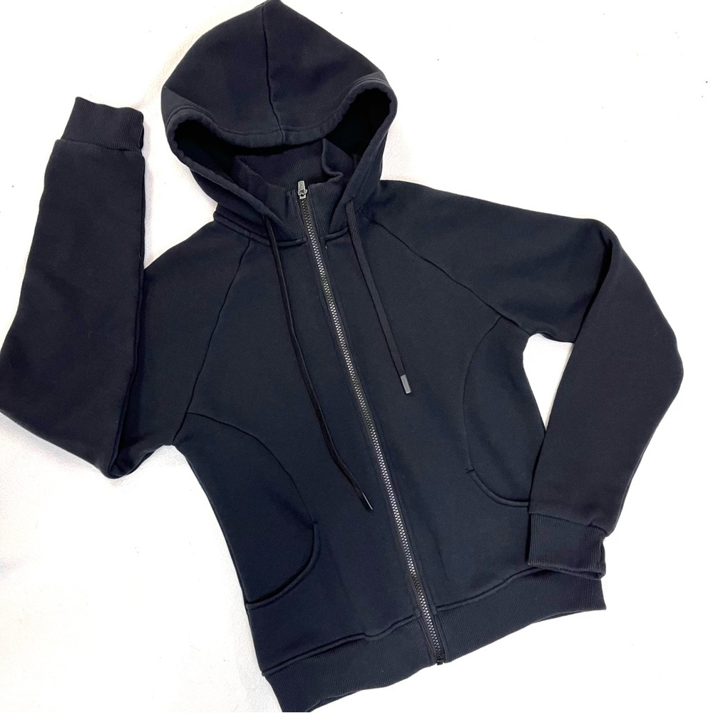 Zyia Black Full Zip Hooded Jacket